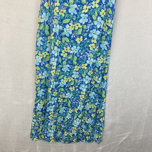 Vintage Y2K Sigrid Olsen Sport Floral Midi Sheath Dress Size 6 Sleeveless 2002 - Picture 8 of 16